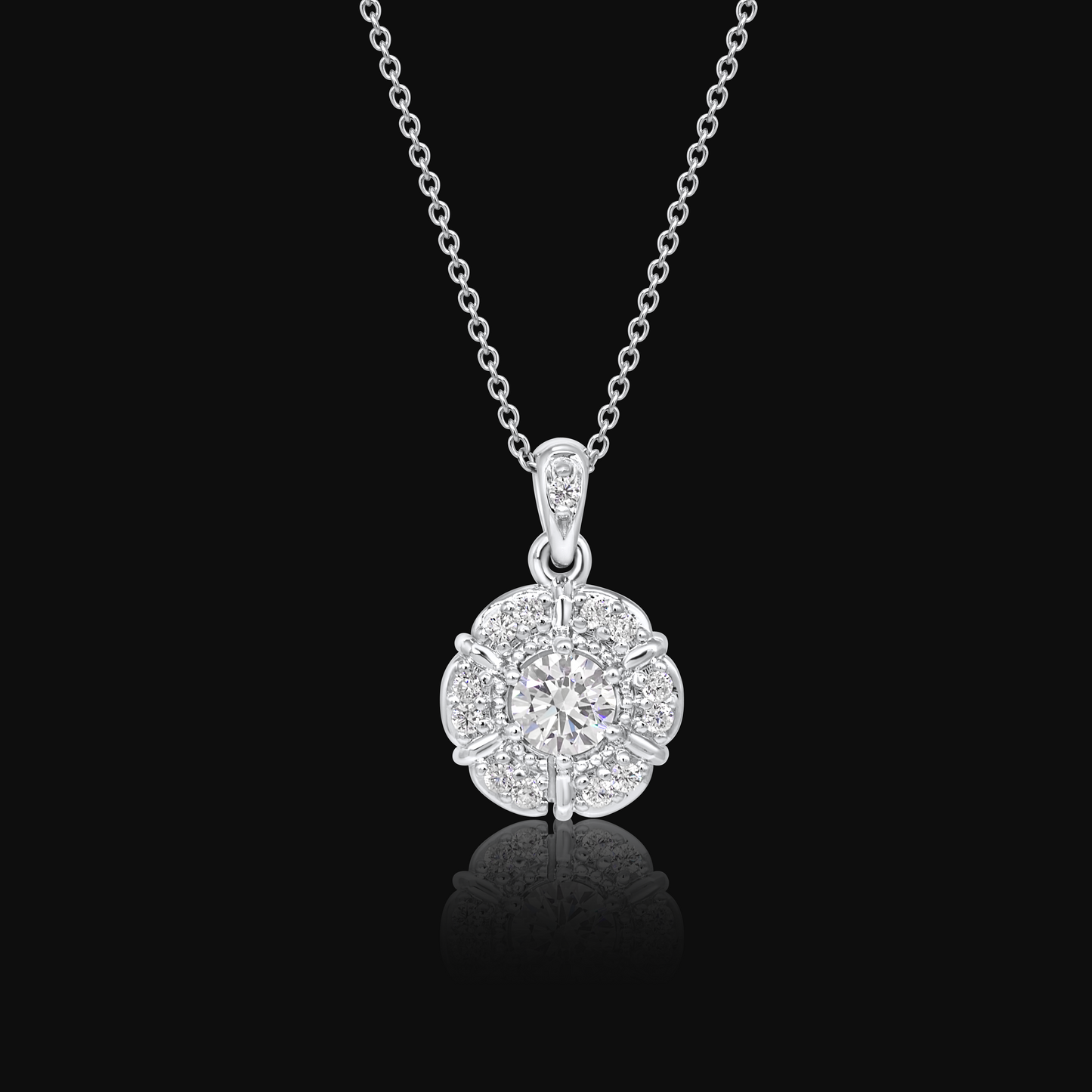 Momento 0.50ct Lab Grown Diamond digital locket 14K