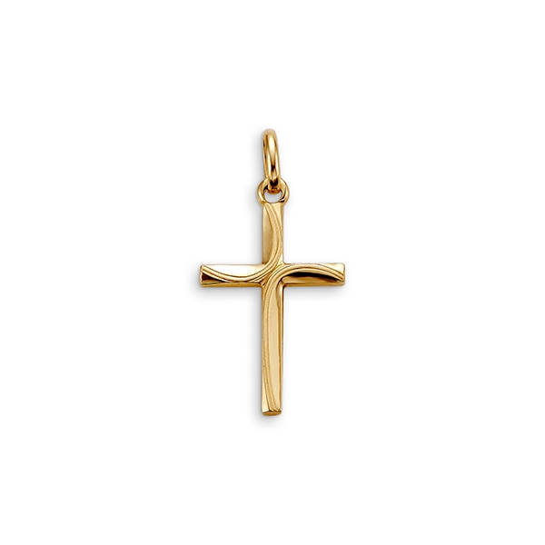 10K Yellow Gold Faith Charm Pendant