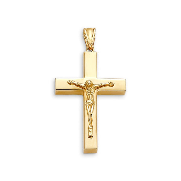 10K White Gold Faith Charm Pendant