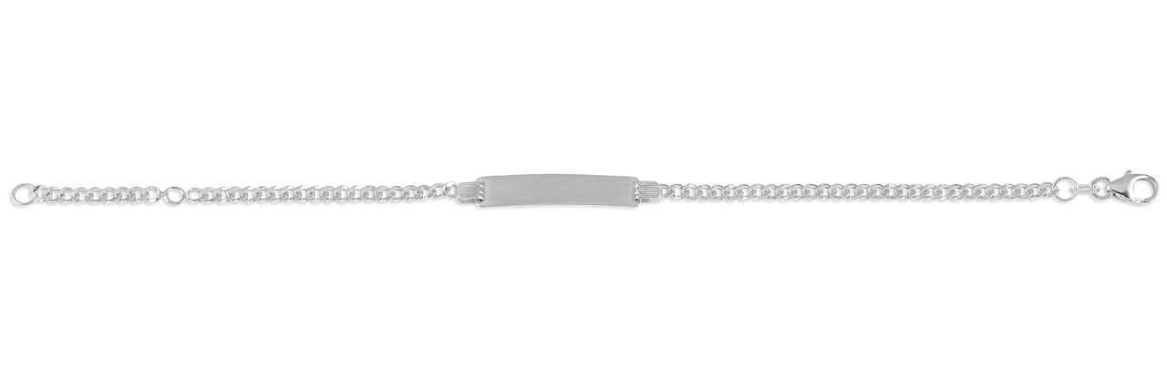 Baby Engravable White Gold Bracelet