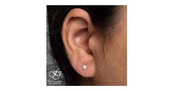 10K Yellow Gold Pearls Studs