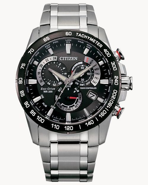 Citizen Eco-Drive PCAT Silver-Tone Watch (Model CB5898-59E 