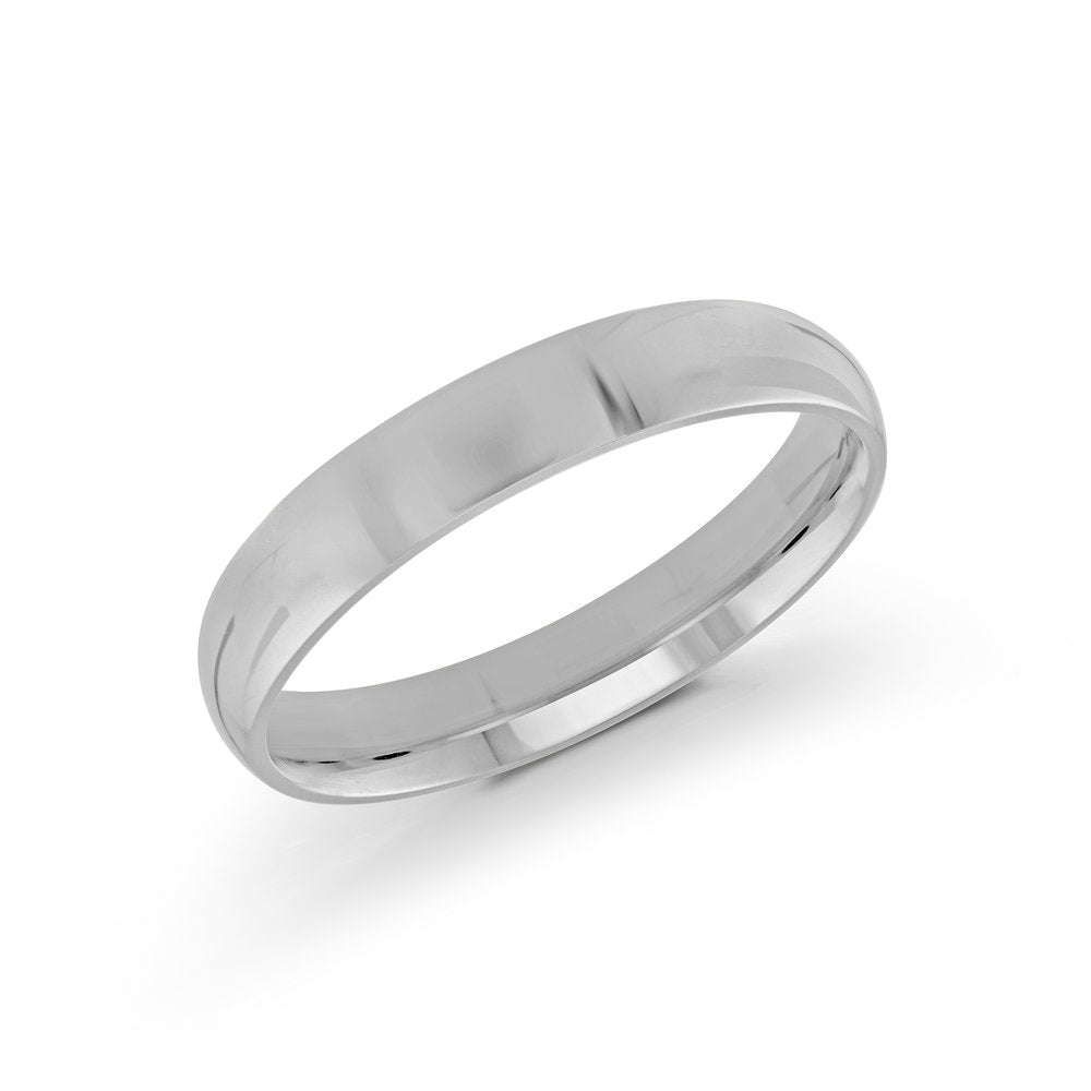 White Gold Ring Comfort Fit Size 4mm