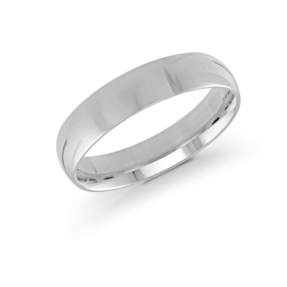 White Gold Ring Comfort Fit Size 5mm