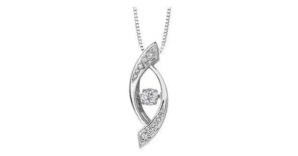 0.50 ct. T.W. Pulse Diamonds White Gold Whirlwind Pendant