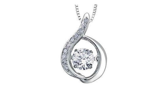 0.30 ct. T.W. Pulse Diamonds White Gold Whirlwind Pendant