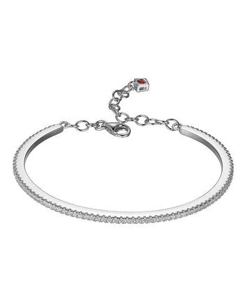 Fancy Bracelet in Sterling Silver andRhodium Plate
