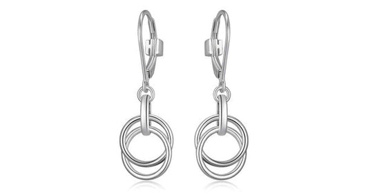 "LYRA" RHOD PLTD INTERLOCKING CIRCLE(10MM)