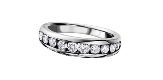 0.20 ct T.W. Diamond White Gold Channel Set Anniversary Band