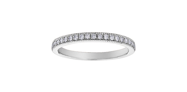 0.15 ct T.W. Diamond White Gold Ring Stack