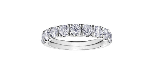 1.50 ct T.W. Diamond 10K Shared Prongs White Gold Anniversary Band