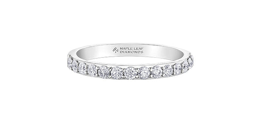 0.52 ct T.W. Canadian Diamond 18K White Gold Anniversary Band