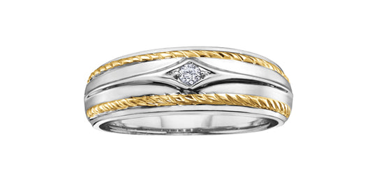 Men's 0.06 ct T.W. White Gold Band