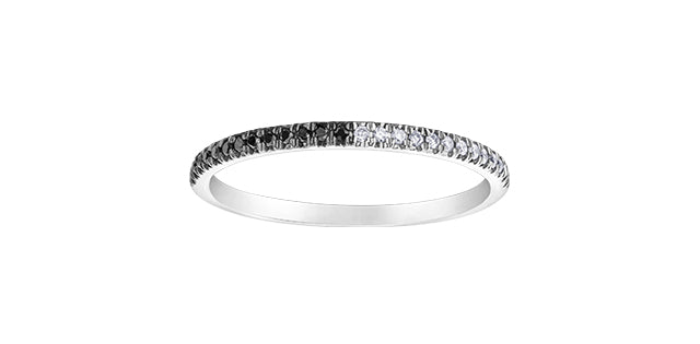 0.10 ct T.W. Diamond White Gold Ring Stack