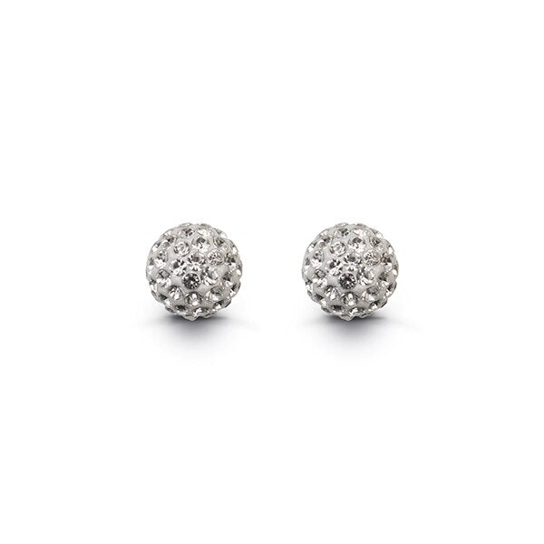 White FireCrackers Studs in 10K Gold