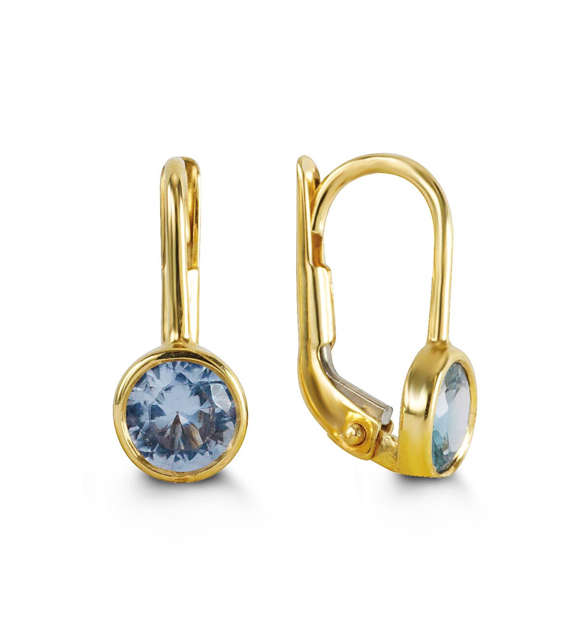 March French Back Droplet Earring