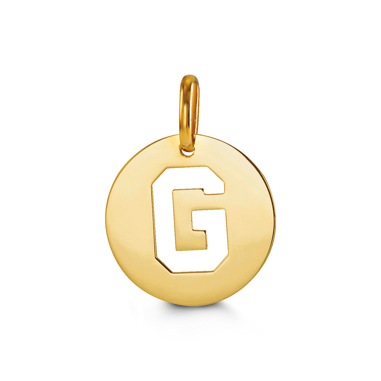Letter "G" Pendant in Yellow Gold