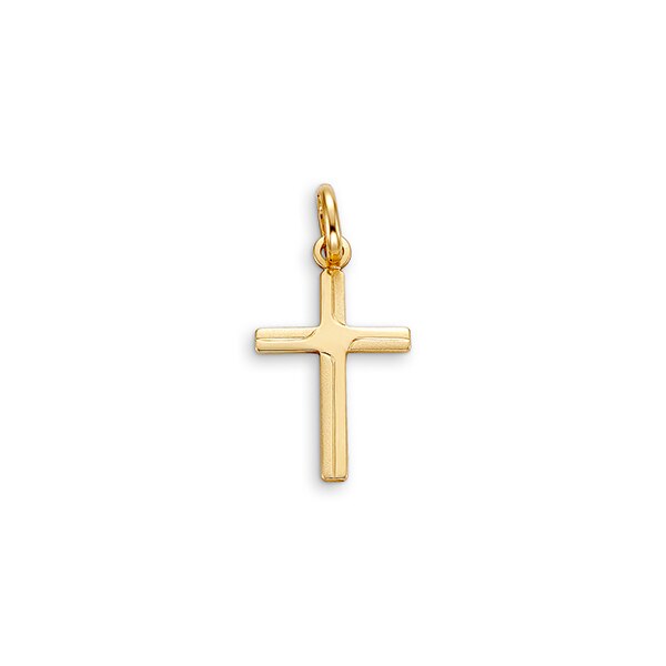 10K Gold Faith Charm Pendant (Model BEL