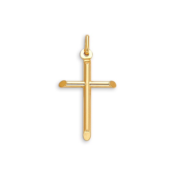 10K Gold Faith Charm Pendant (Model BEL