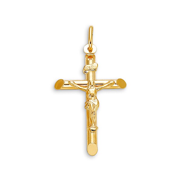 10K Gold Faith Charm Pendant (Model BEL