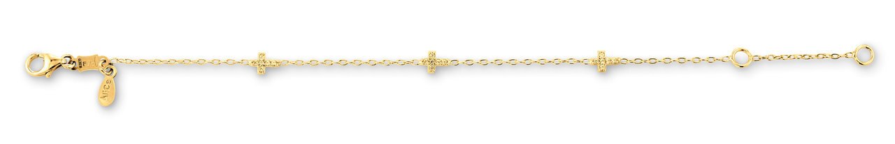 Baby Cross Gold Bracelet
