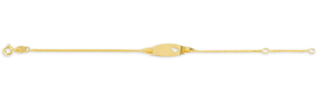 Baby Engravable Heart Gold Bracelet