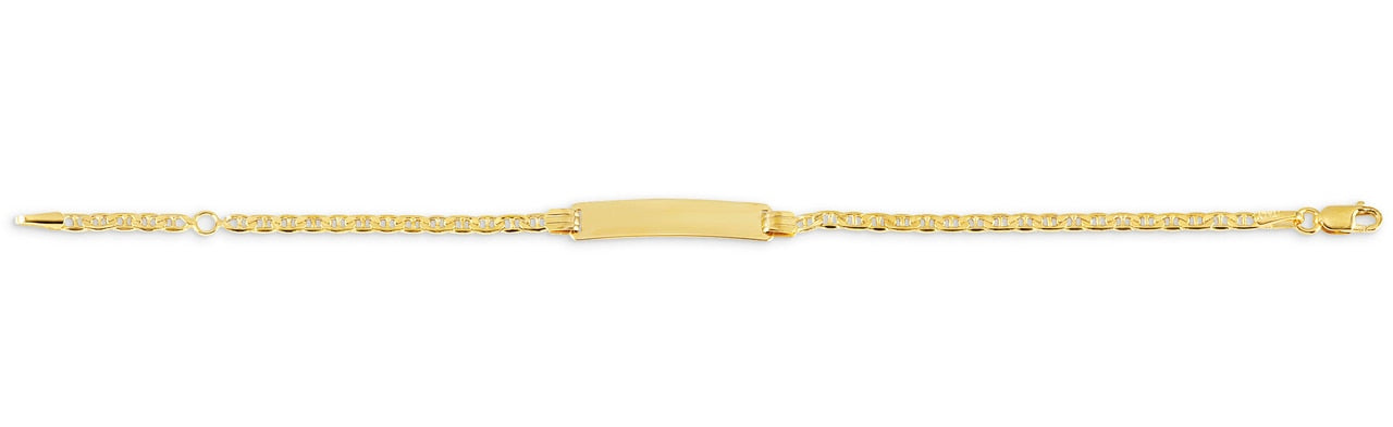 Baby Engravable Yellow Gold Bracelet