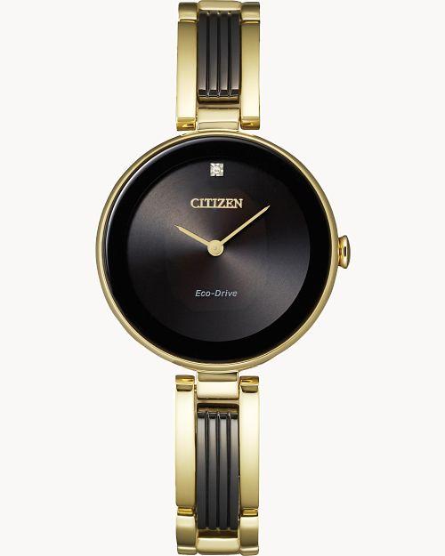 Citizen Eco-Drive Axiom Gold-Tone Watch (Model EX1539-57E)