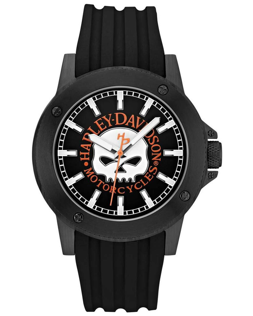 Bulova Harley-Davidson® Men's Willie G. Skull Watch 78A115