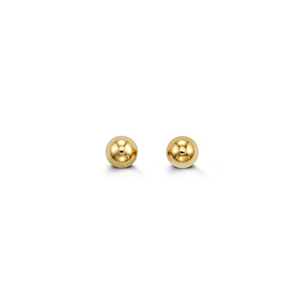 4mm Ball Studs in 14K Yellow Gold