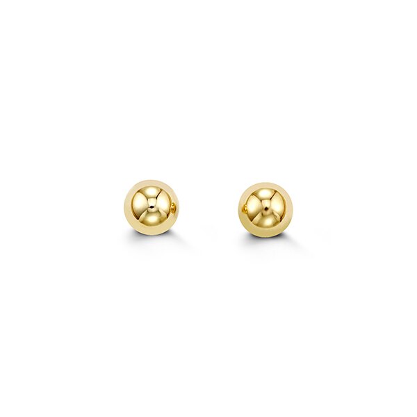 5mm Ball Studs in 14K Yellow Gold