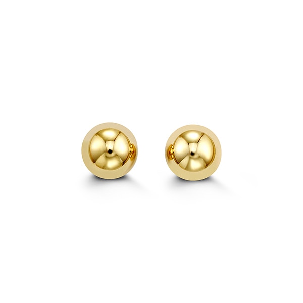 7mm Ball Studs in 14K Yellow Gold
