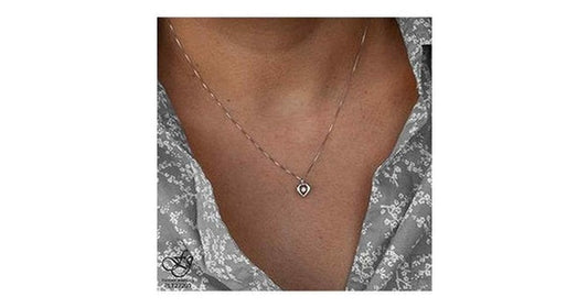 10K White Gold Pulse-Dancing Diamond (0.02 ct. T.W.)  Necklace