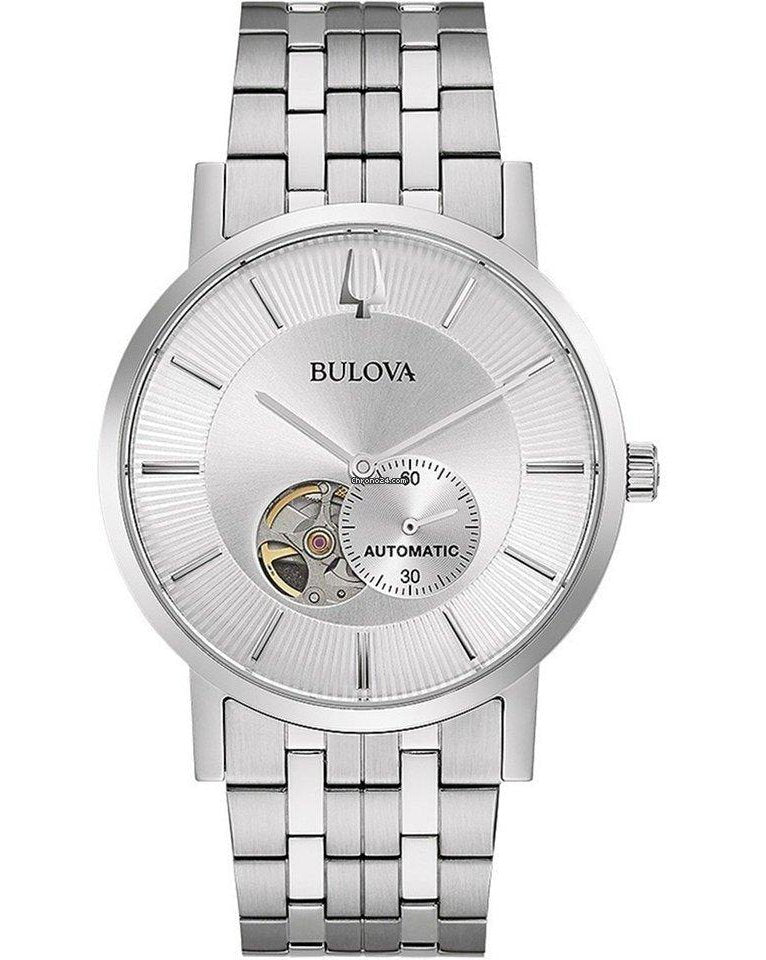 Bulova Clipper Open Heart Dial Automatic Watch 96A238
