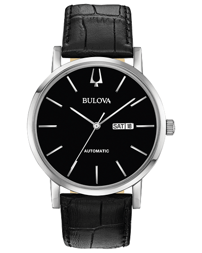 Bulova American Clipper Automatic Black Dial Watch 96C131
