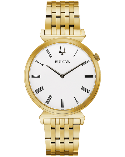 Bulova Men's Regatta Gold-Tone Watch 97A153