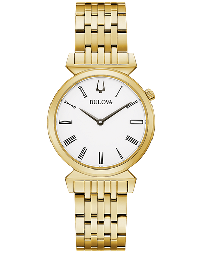 Bulova Regatta Quartz Gold-Tone Ladies Quartz Watch 97L161