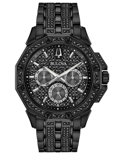 Bulova Octava Black Crystal Accent Chronograph Watch 98C134