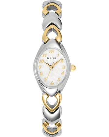 Bulova Women's Patterned Bracelet Watch Mother-Of-Pearl 98V02