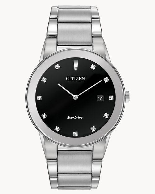 Citizen Eco-Drive Axiom Silver-tone Watch  (Model AU1060-51G)