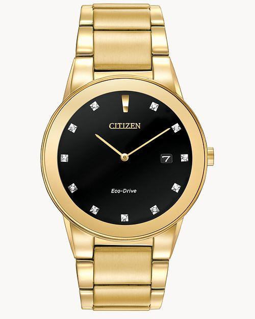 Citizen Eco-Drive Axiom Gold-tone Watch (Model AU1062-56G)