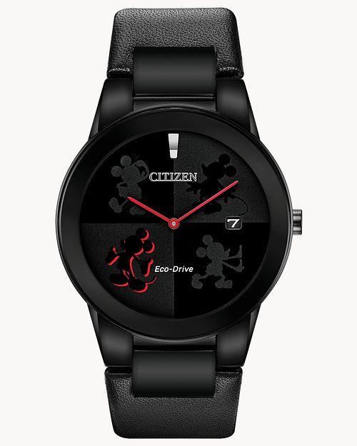 Citizen Eco-Drive Disney Black-Tone Watch (Model AU1069-06W)
