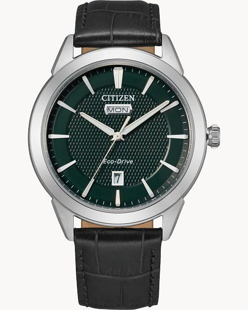 Citizen Eco-Drive Corso Silver-Tone Watch (Model AW0090-02X)