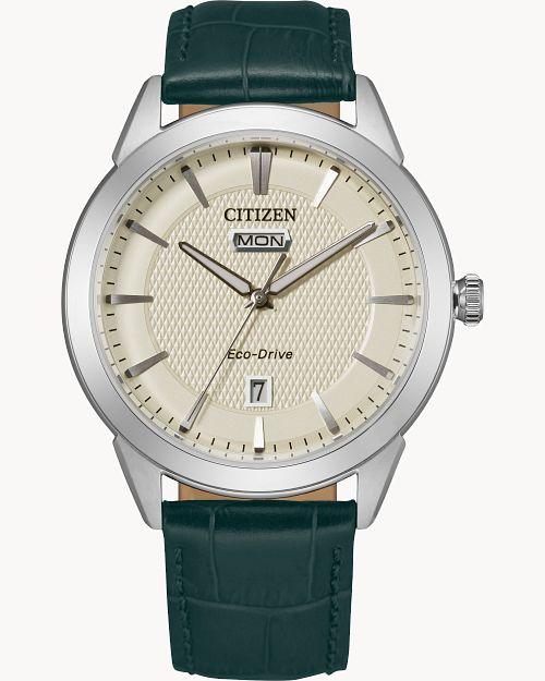 Citizen Eco-Drive Corso Silver-Tone Watch (Model AW0090-11Z)