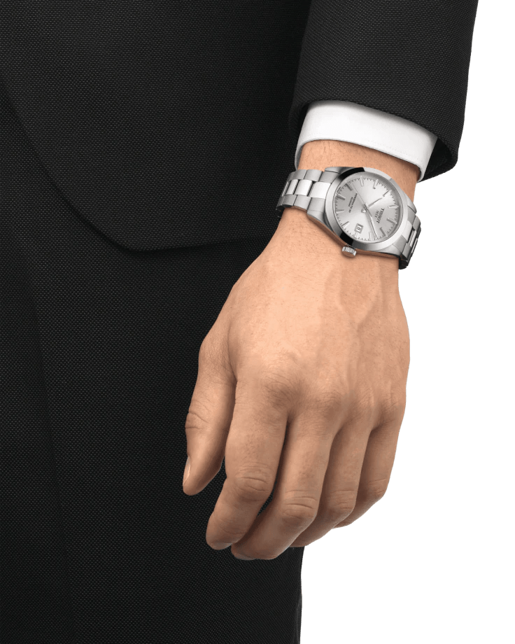 TISSOT GENTLEMAN POWERMATIC 80 SILICIUM- WHITE DIAL -T12740711