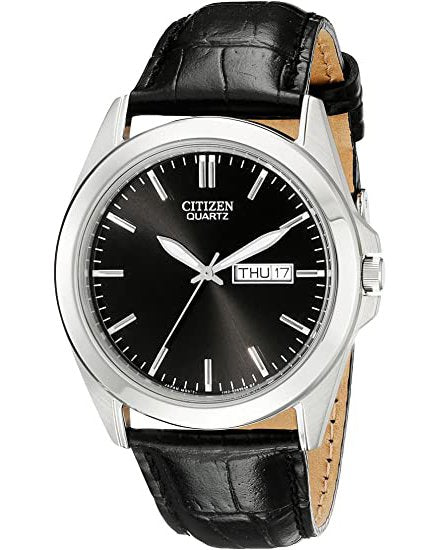 Citizen Quartz Black-tone Watch with Black Dial (Model BF0580-06E)