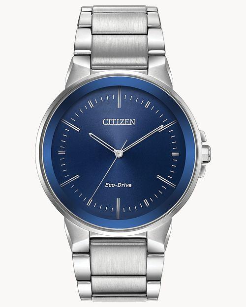 Citizen Eco-Drive Axiom Silver-Tone Watch (Model BJ6510-51L)