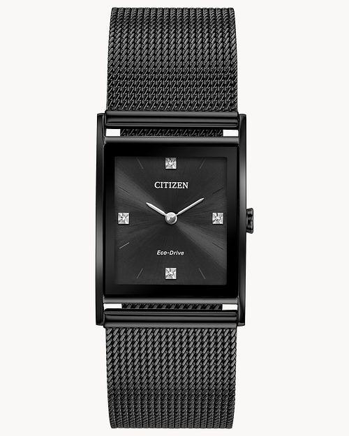 Citizen Eco-Drive Axiom Diamonds Black-tone Watch (Model BL6008-53E)