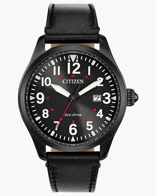 Citizen Eco-Drive Calendrier Black-Tone Watch (Model BM6835-15E)