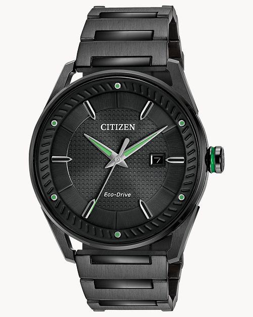 Citizen Eco-Drive Drive Black-Tone Strap Watch (Model BM6985-55E)